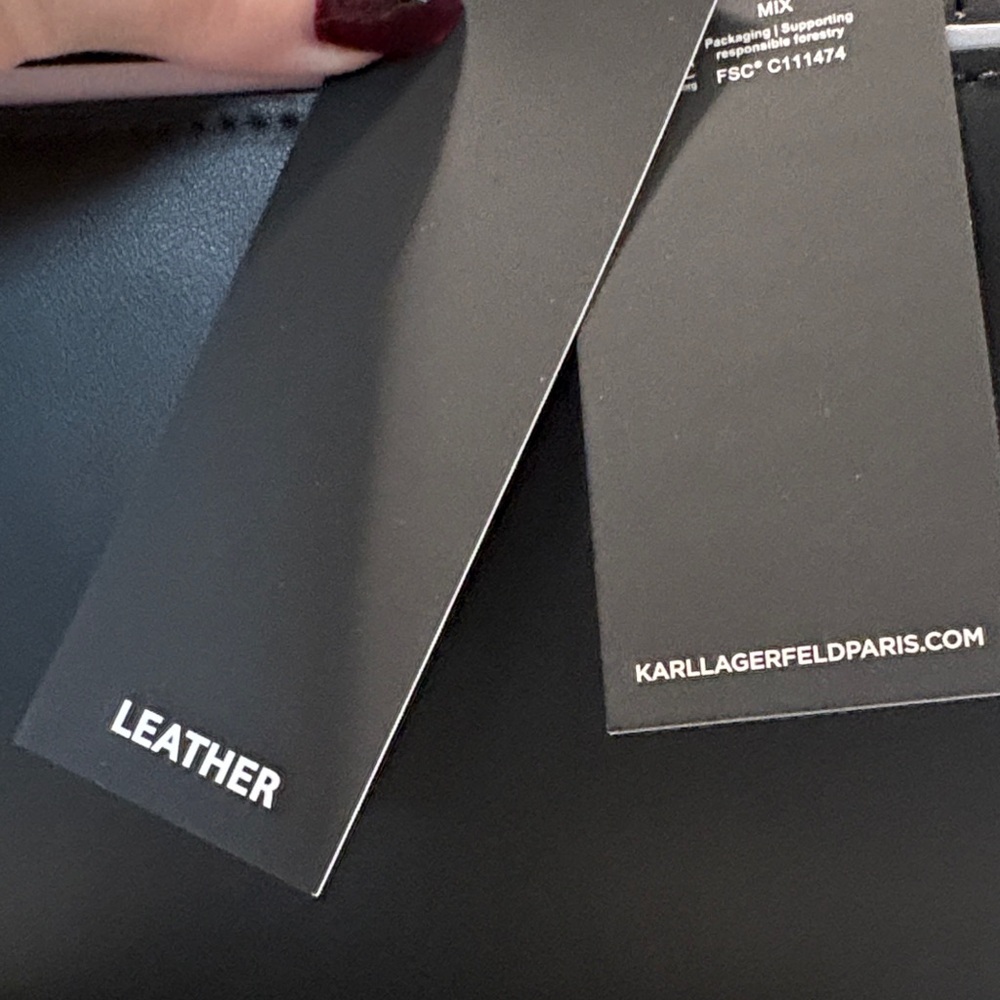 Karl Lagerfeld Black Embellished Crossbody Bag - Picture 9 of 10